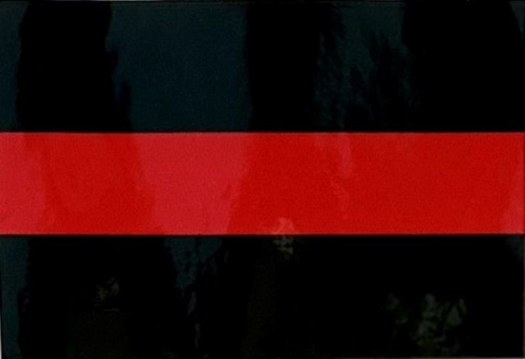 THIN RED LINE STICKER